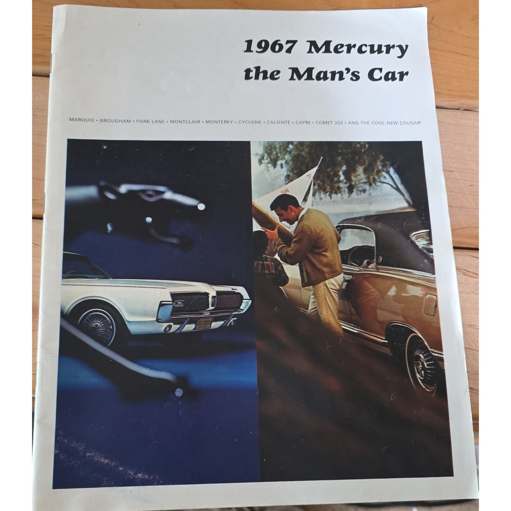 1967 Mercury The Mans Car Sales Brochure Cougar Cyclone Monterey Ford M67-100